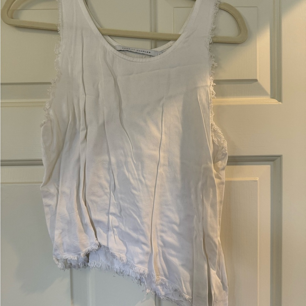 White Sleeveless Top